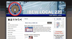 Desktop Screenshot of ibewlu220.com
